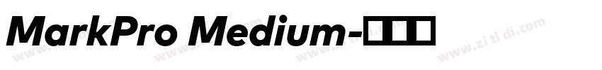 MarkPro Medium字体转换